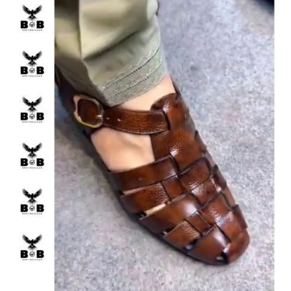 High Quality Cow Leather Handmade Strap Sandal Latest