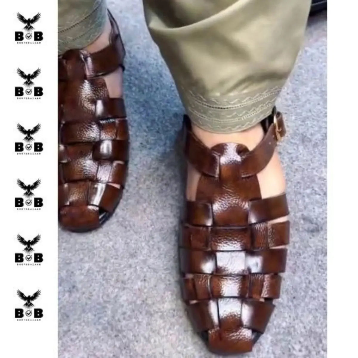 High Quality Cow Leather Handmade Strap Sandal Latest