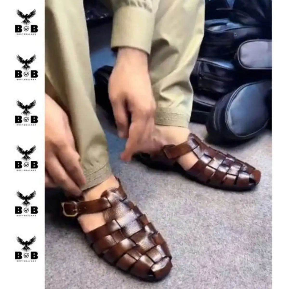High Quality Cow Leather Handmade Strap Sandal Latest