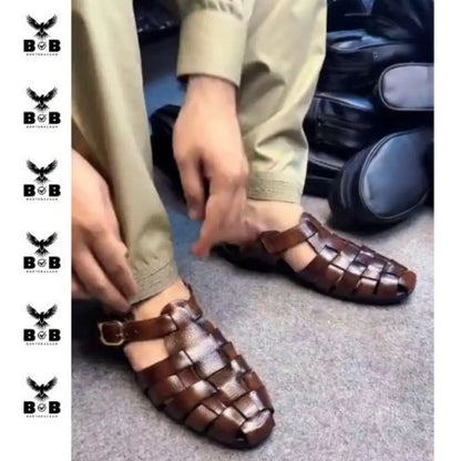 High Quality Cow Leather Handmade Strap Sandal Latest