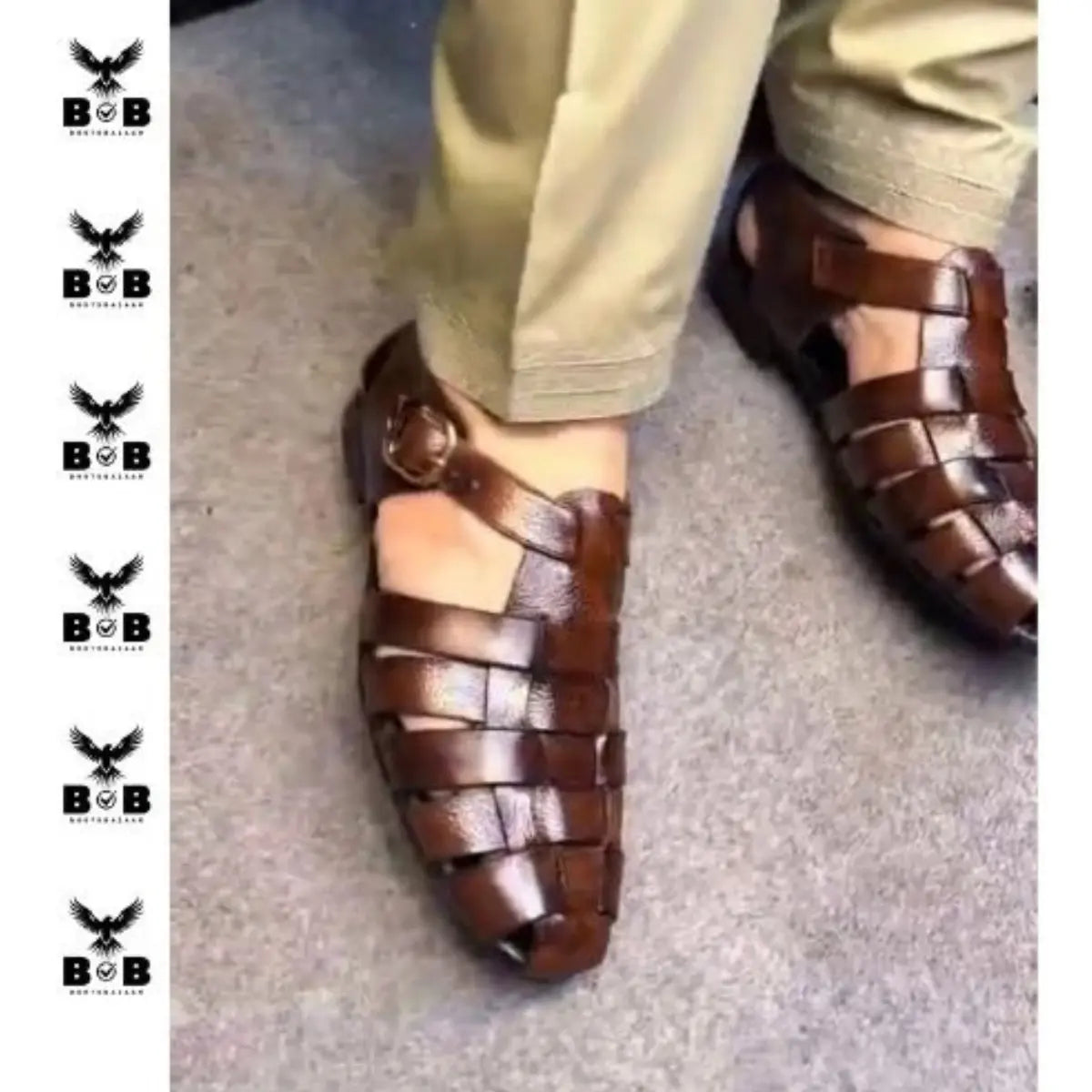 High Quality Cow Leather Handmade Strap Sandal Latest